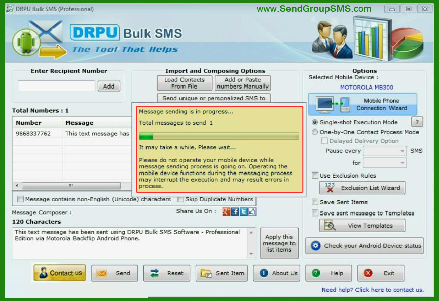 drpu bulk sms serial