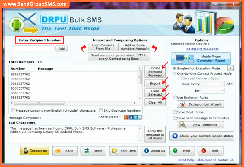 free drpu bulk sms software