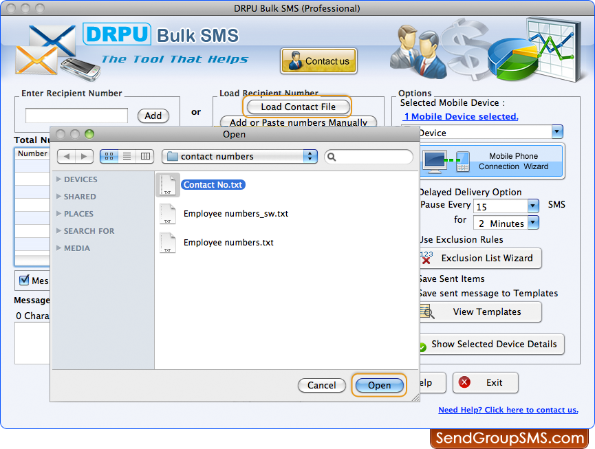 drpu bulk sms software